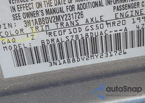 3N1AB8DV2MY231726